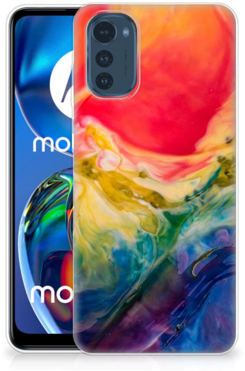 Hoesje maken Motorola Moto E32/E32s Watercolor Dark