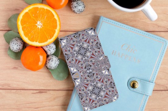 Etui pour téléphone portable OPPO A15 Flipcover Flower Tiles