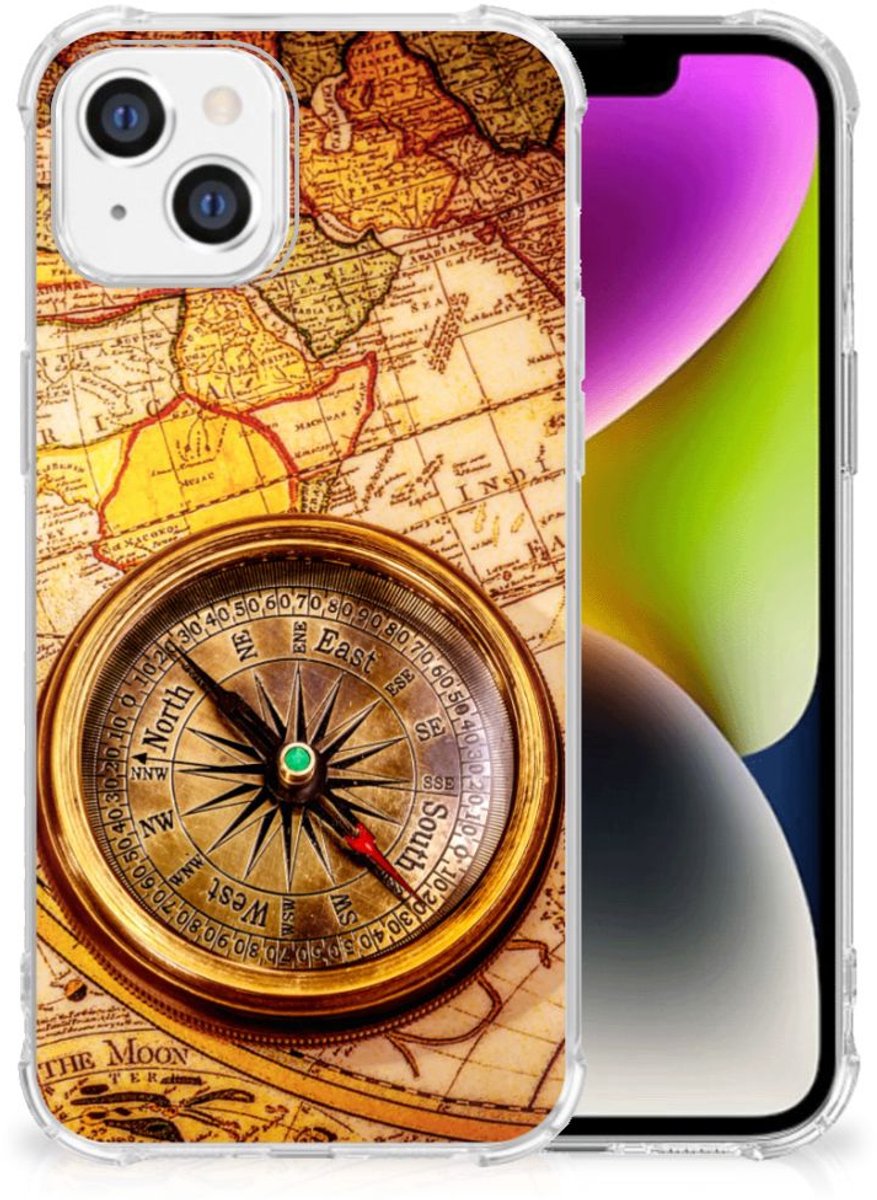 iPhone 14 Telefoonhoesje met valbescherming Kompas