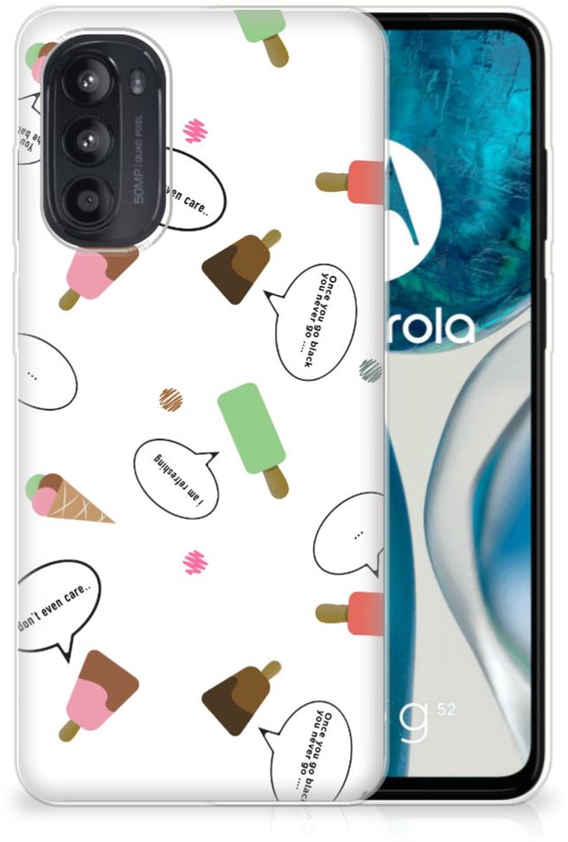 Motorola Moto G52/G82 Siliconen Case IJsjes