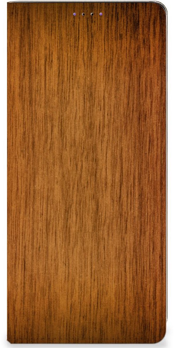Samsung Galaxy A22 5G Book Wallet Case Donker Hout