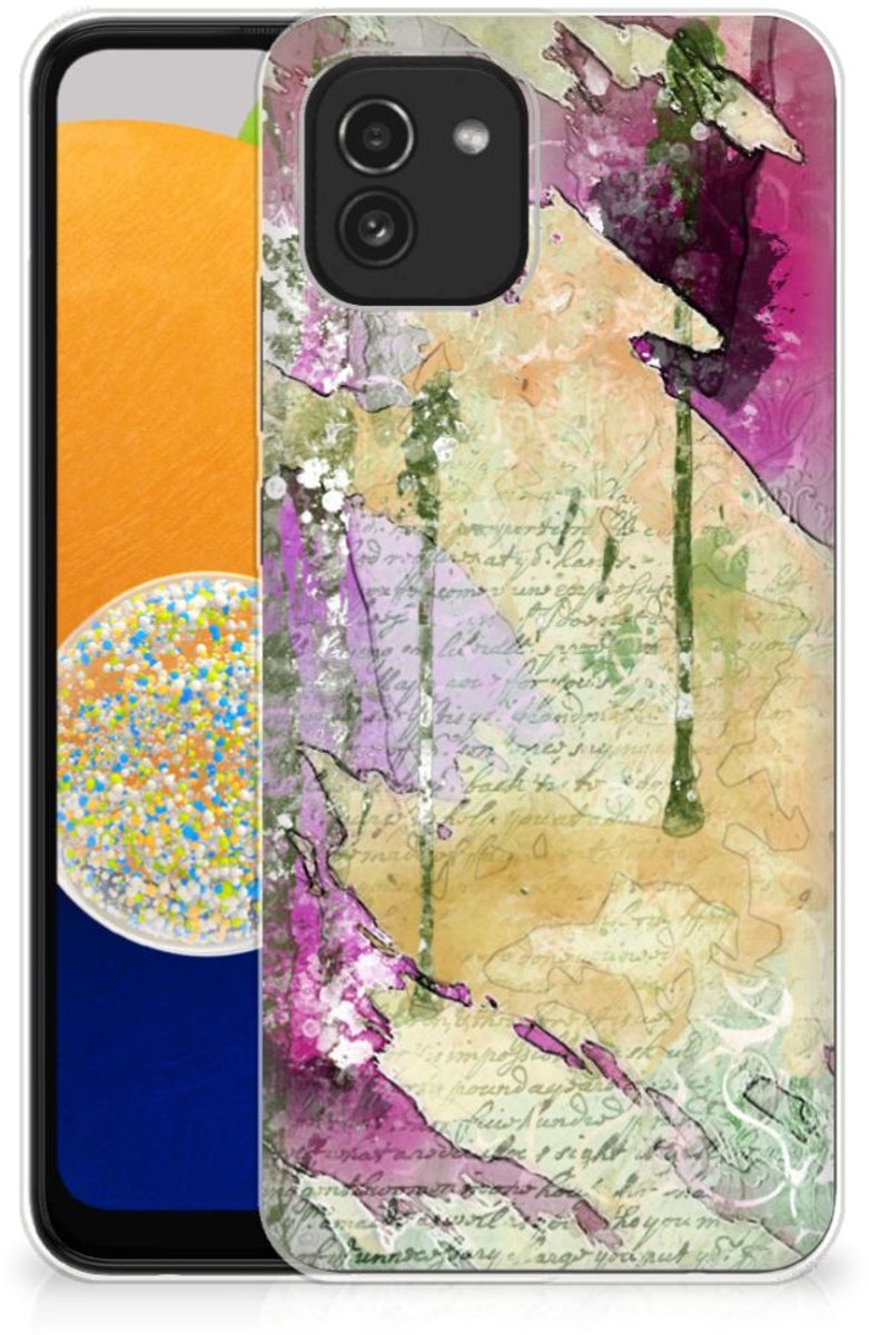 Hoesje maken Samsung Galaxy A03 Letter Painting