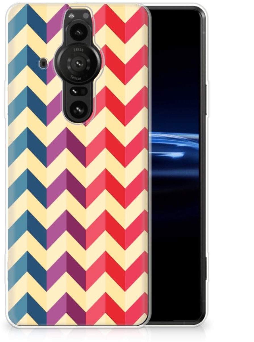 Sony Xperia Pro-I TPU bumper Zigzag Multi Color