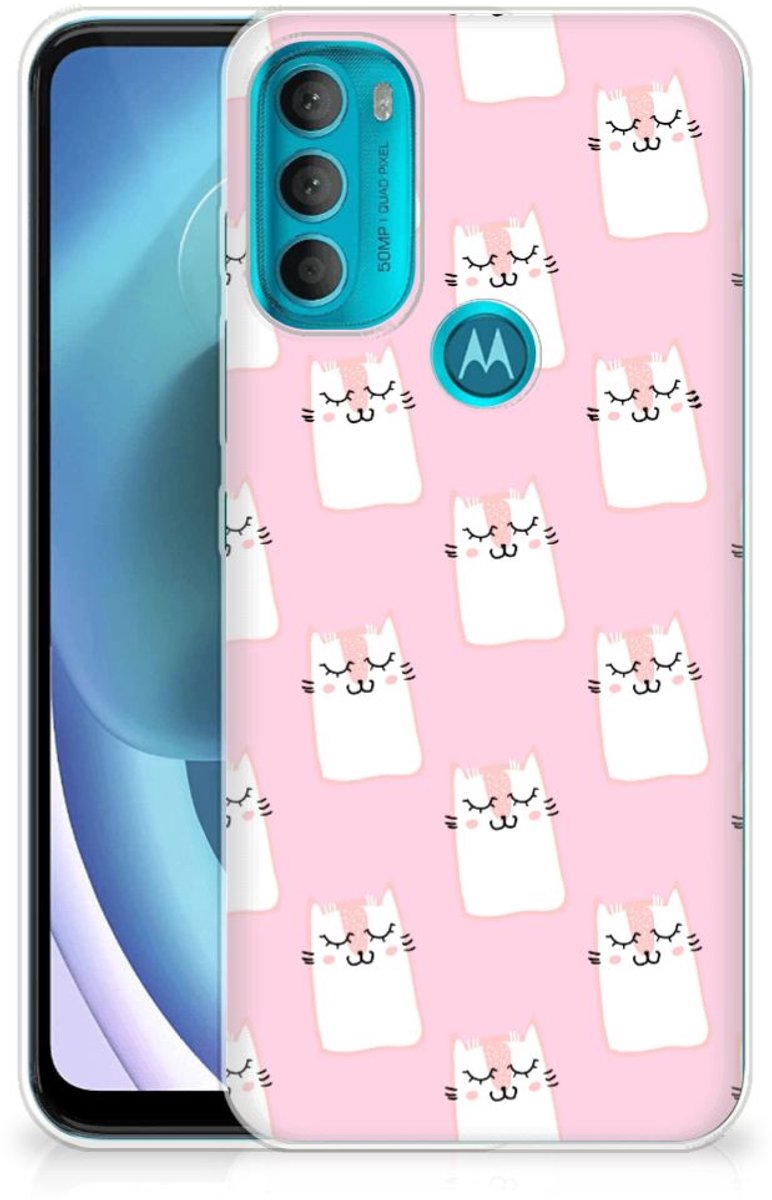 Motorola Moto G71 5G TPU Hoesje Sleeping Cats