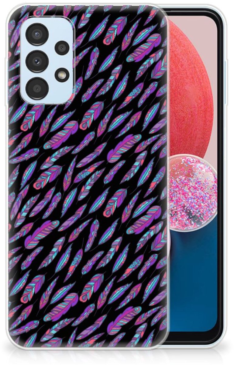 Samsung Galaxy A13 4G TPU bumper Feathers Color