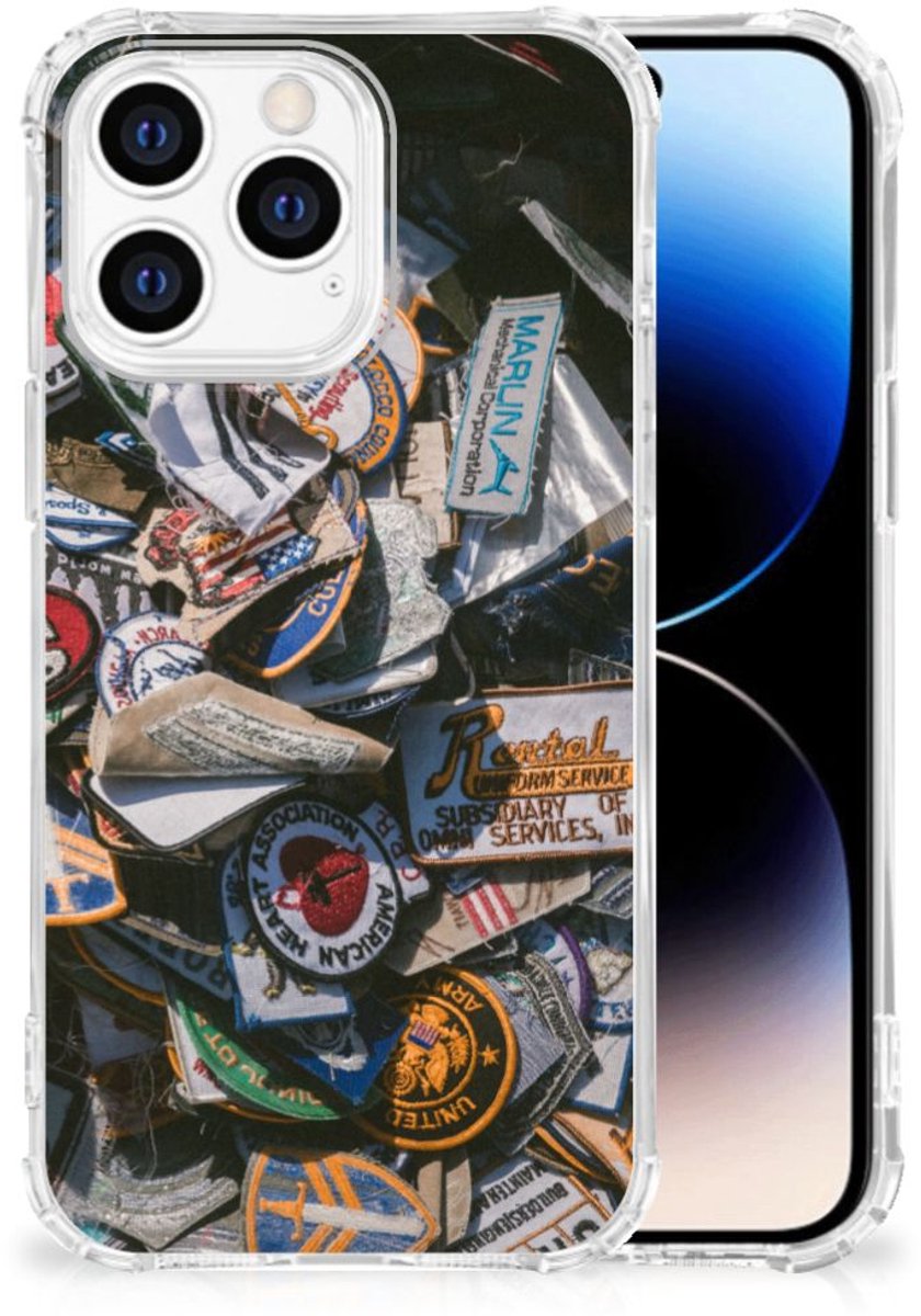 iPhone 14 Pro Anti-shock Hoesje met foto Badges