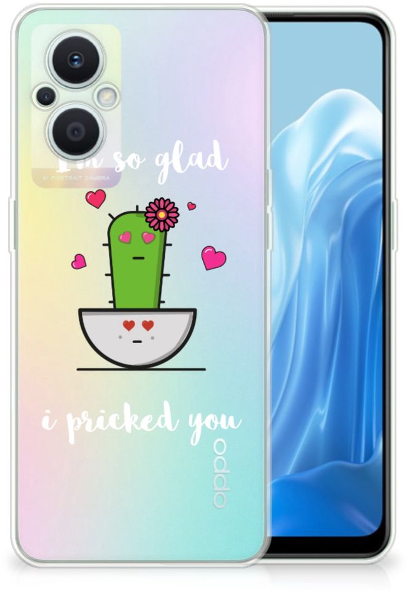 OPPO Reno8 Lite Telefoonhoesje met Naam Cactus Glad