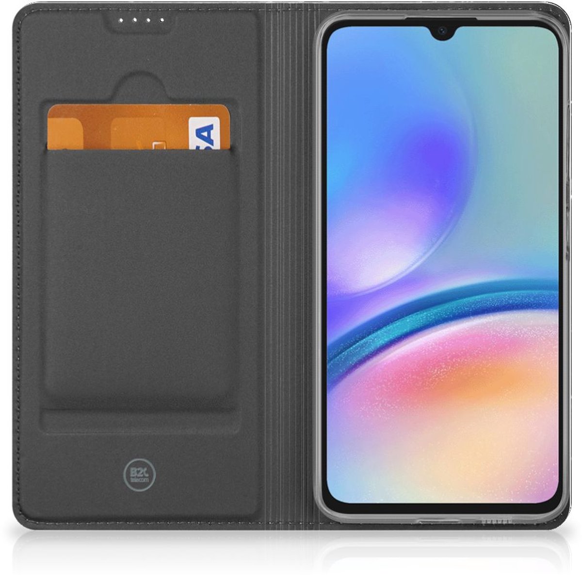 Samsung Galaxy A05s Standcase Marmer Zwart - Origineel Cadeau Vader