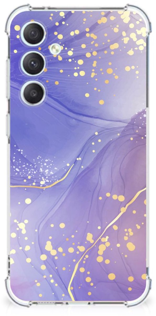 Back Cover voor Samsung Galaxy S23 FE Watercolor Paars