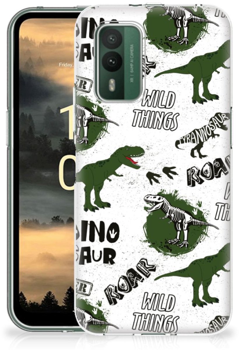 TPU Hoesje voor Nokia XR21 Dinosaurus