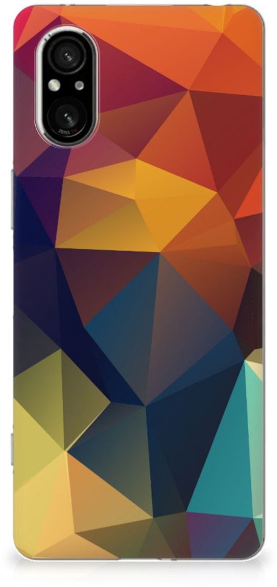 Sony Xperia 5 V TPU Hoesje Polygon Color
