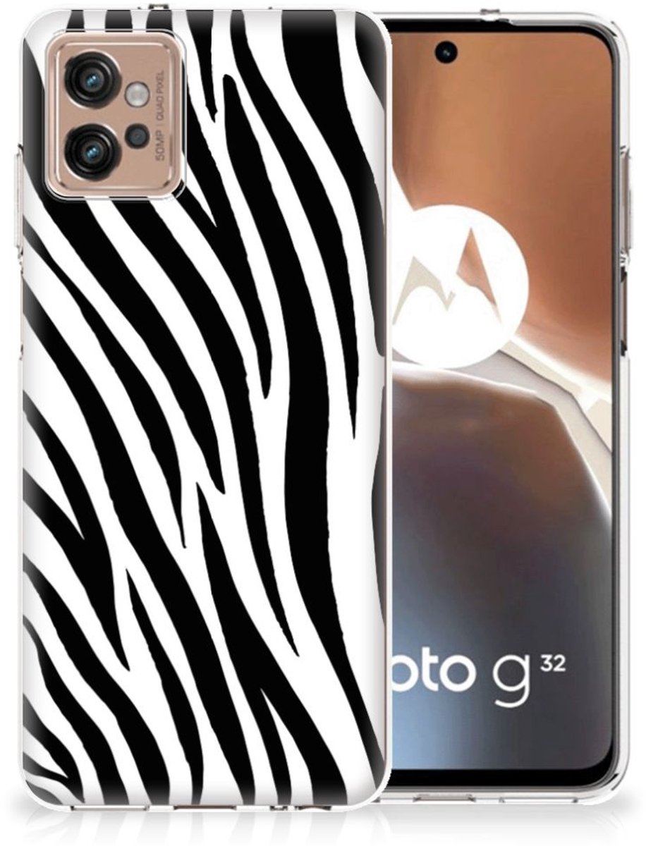 Motorola Moto G32 TPU Hoesje Zebra