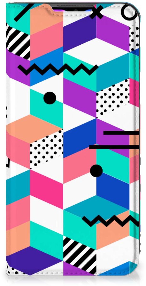 Xiaomi Redmi 9 Stand Case Blokken Kleurrijk