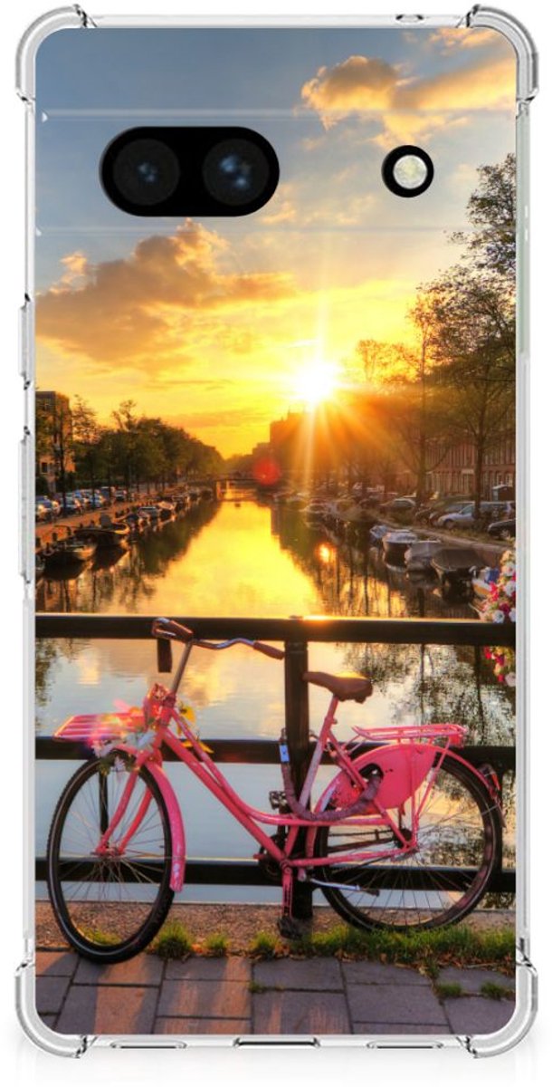 Google Pixel 7A Telefoonhoesje met valbescherming Amsterdamse Grachten