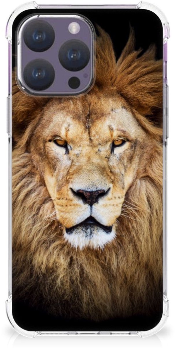 iPhone 15 Pro Max Case Anti-shock Leeuw