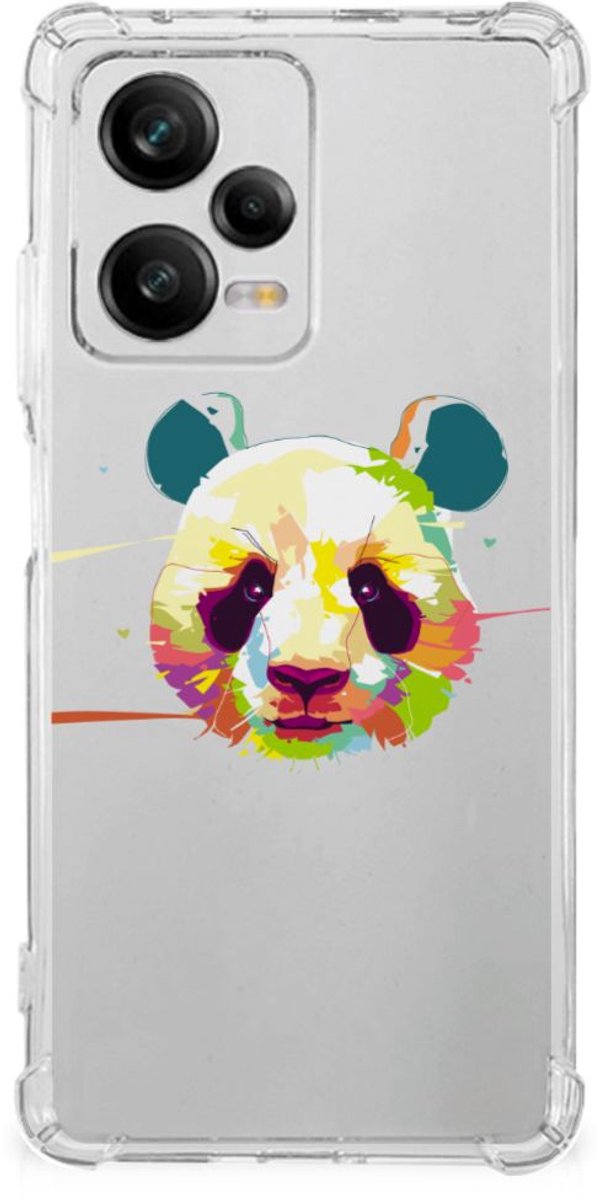 Xiaomi Redmi Note 12 Pro Plus Stevig Bumper Hoesje Panda Color