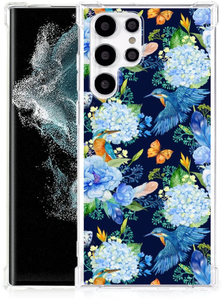 Case Anti-shock voor Samsung Galaxy S22 Ultra IJsvogel