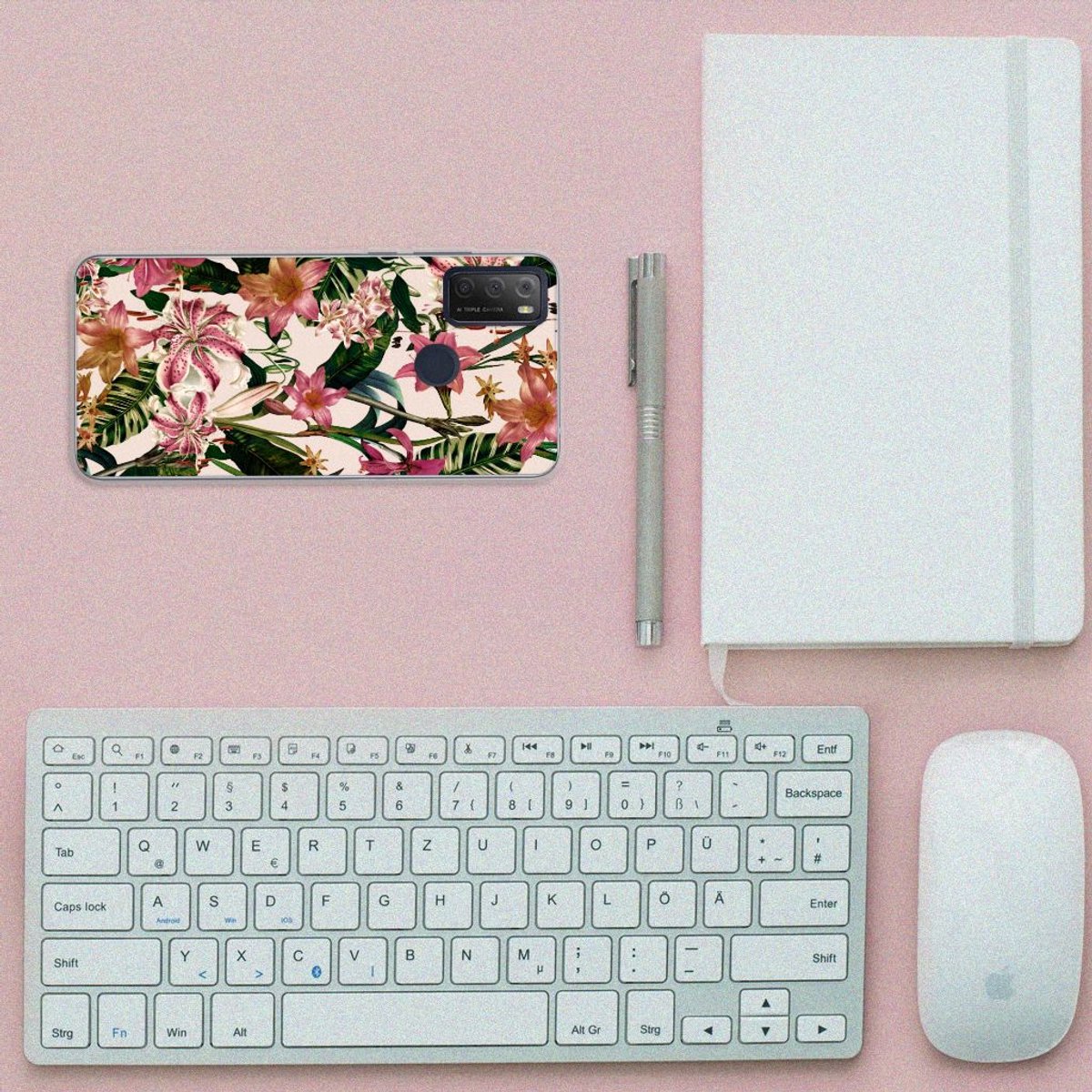 Alcatel 1S (2021) TPU Case Flowers