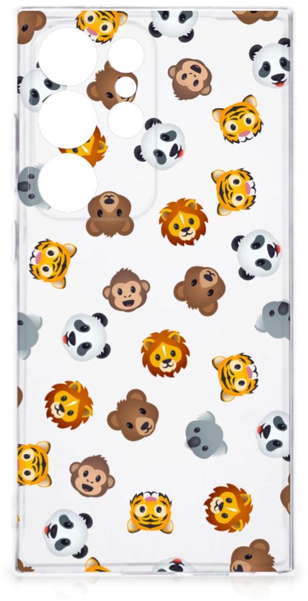TPU bumper voor Samsung Galaxy S24 Ultra Dieren Emojis