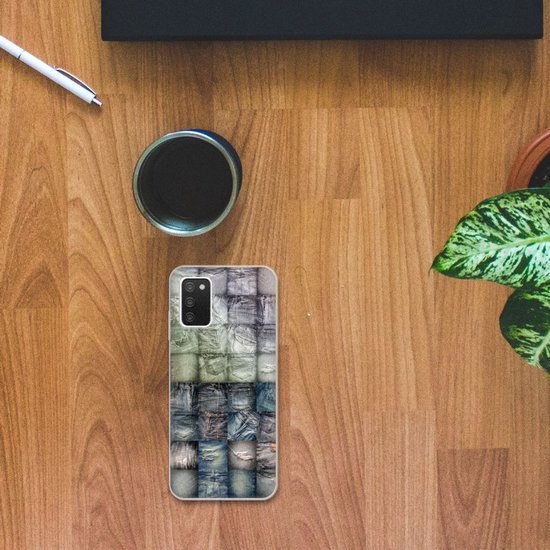 Coque pour Samsung Galaxy A03S Coque Smartphone Jeans