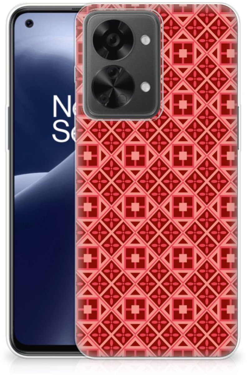 OnePlus Nord 2T TPU bumper Batik Rood