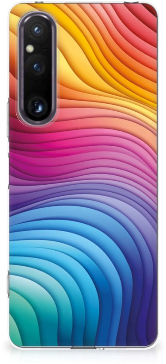 TPU Hoesje voor Sony Xperia 1 V Regenboog