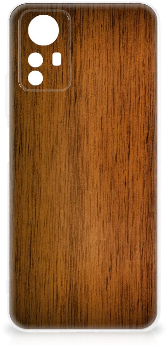 Xiaomi Redmi Note 12S Bumper Hoesje Donker Hout