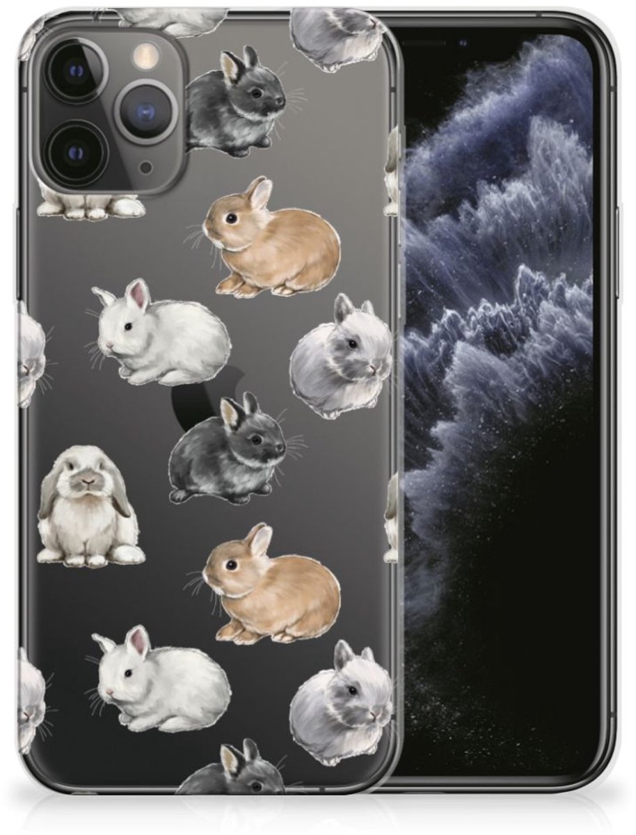 TPU Hoesje voor Apple iPhone 11 Pro Konijntjes