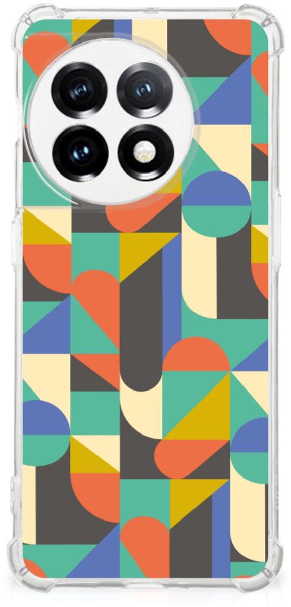 OnePlus 11 Doorzichtige Silicone Hoesje Funky Retro