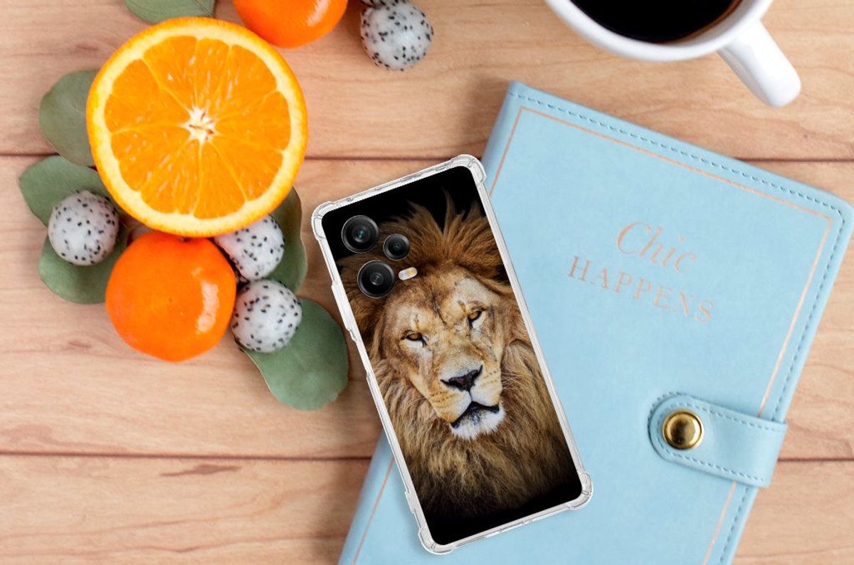 Xiaomi Redmi Note 12 Pro Plus Case Anti-shock Leeuw