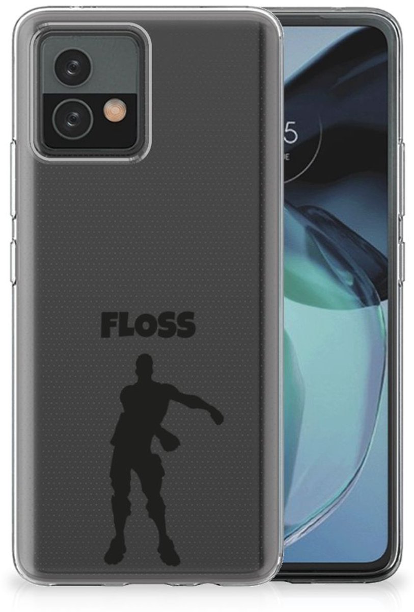 Back Cover voor Motorola Moto G72 Telefoonhoesje met Naam Floss