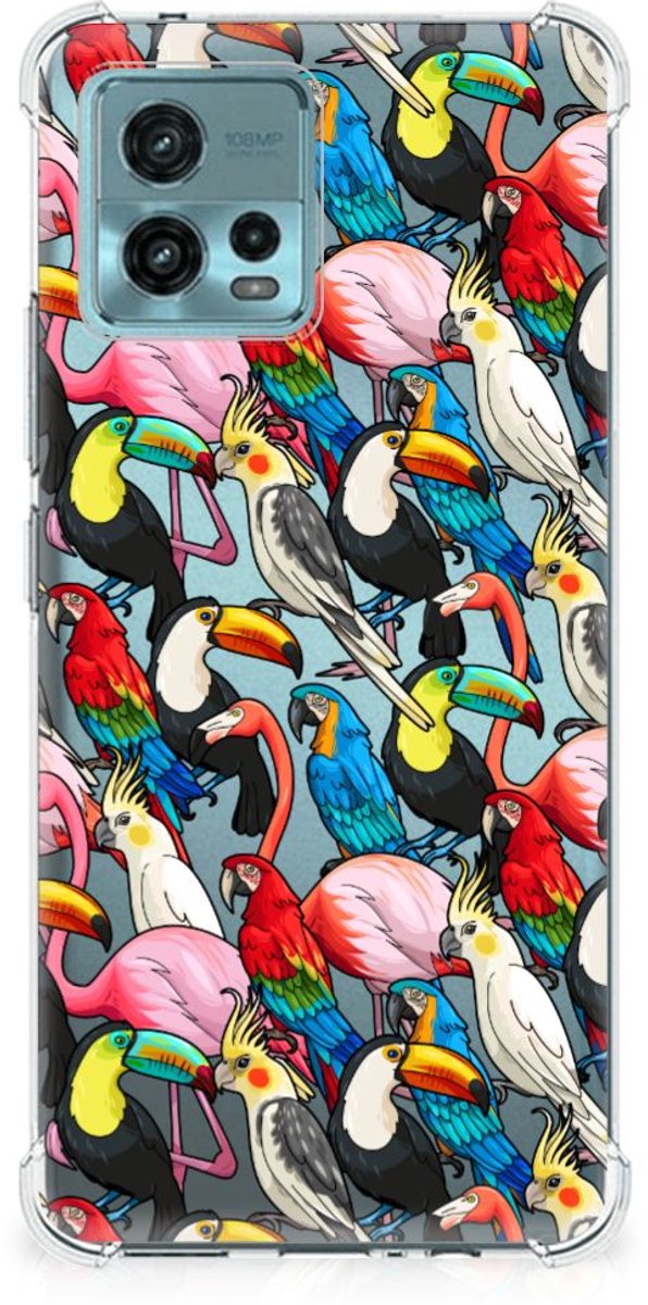 TPU Case Anti-Shock voor otorola Moto G72 Case Anti-shock Birds