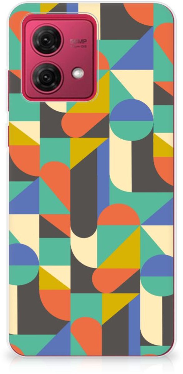 Motorola Moto G84 TPU bumper Funky Retro