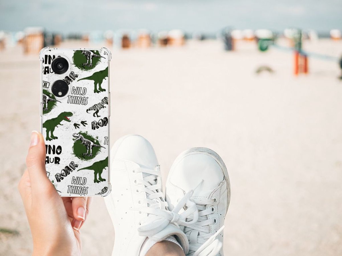 Case Anti-shock voor OPPO Reno8 T 5G Dinosaurus