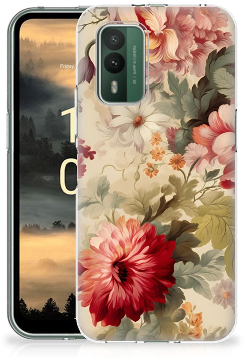 TPU Case voor Nokia XR21 Bloemen