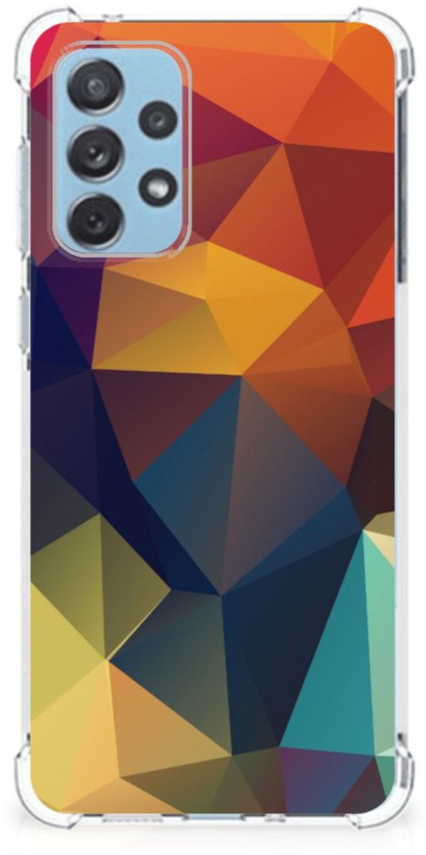 Samsung Galaxy A73 Shockproof Case Polygon Color