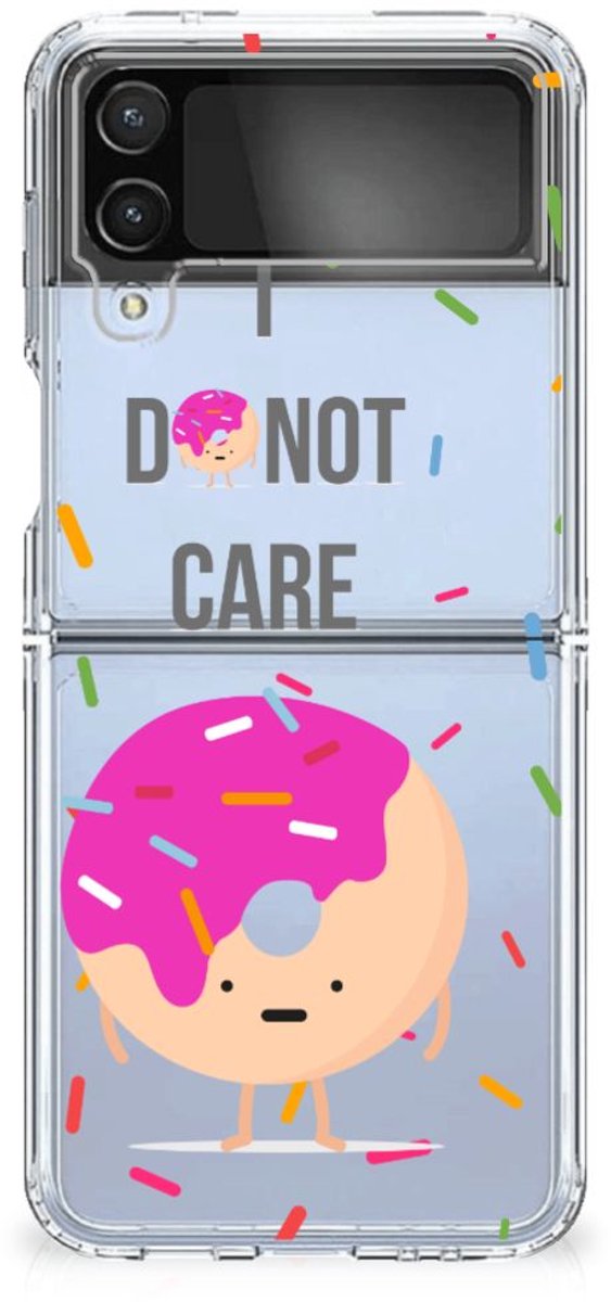 Samsung Galaxy Z Flip 4 Siliconen Case Donut Roze