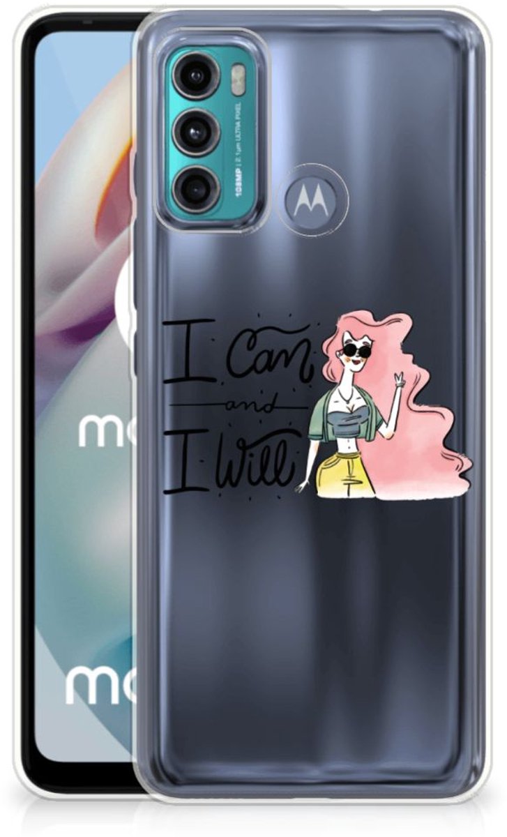 Motorola Moto G60 Telefoonhoesje met Naam i Can
