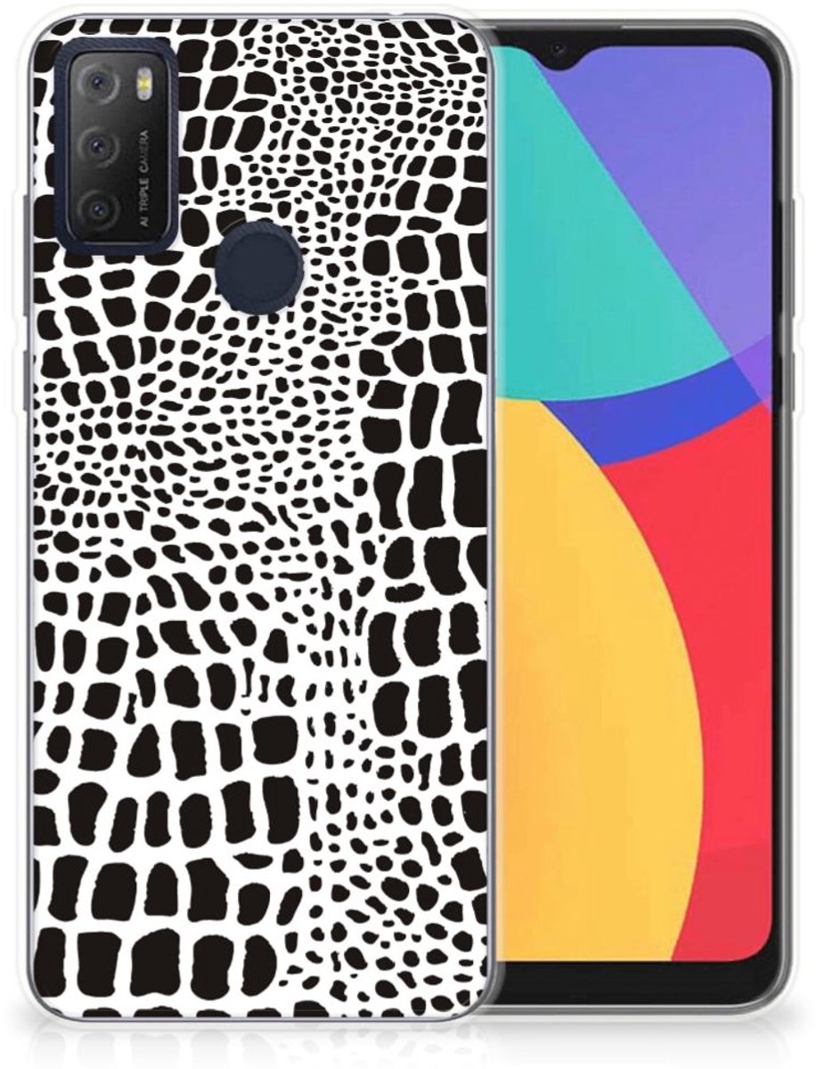 Alcatel 1S (2021) TPU Hoesje Slangenprint