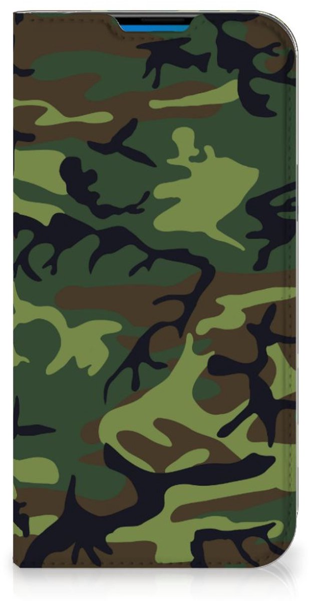iPhone 14 Pro Max Hoesje met Magneet Army Dark
