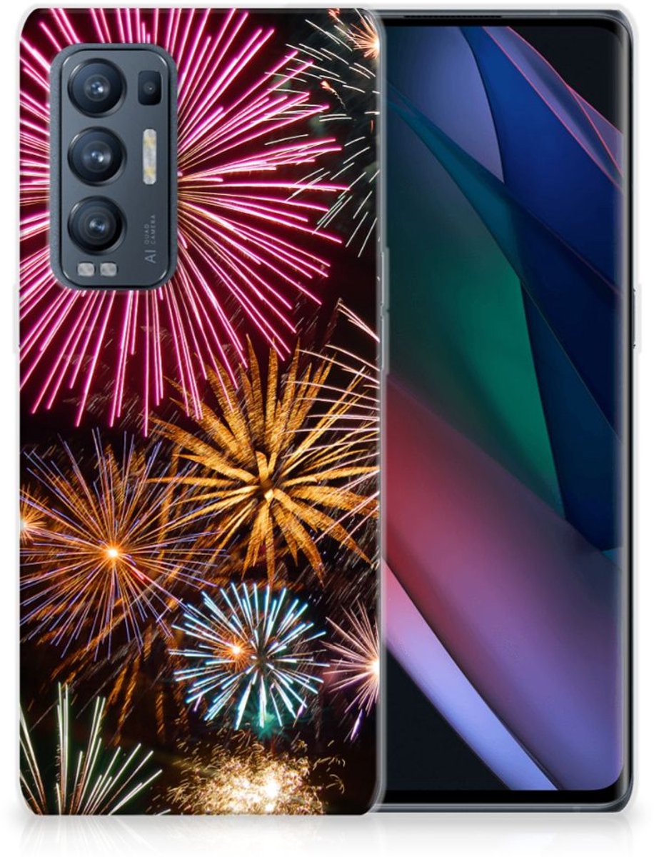 OPPO Find X3 Neo Silicone Back Cover Vuurwerk