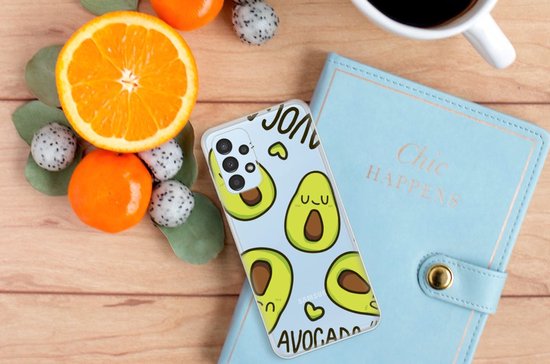 Coque pour téléphone portable Samsung Galaxy A13 4G coque arrière coque en Siliconen TPU transparente avocat chantant