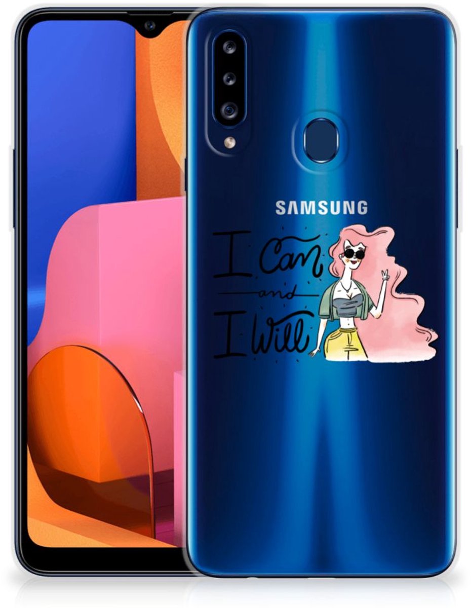 Samsung Galaxy A20s Telefoonhoesje met Naam i Can