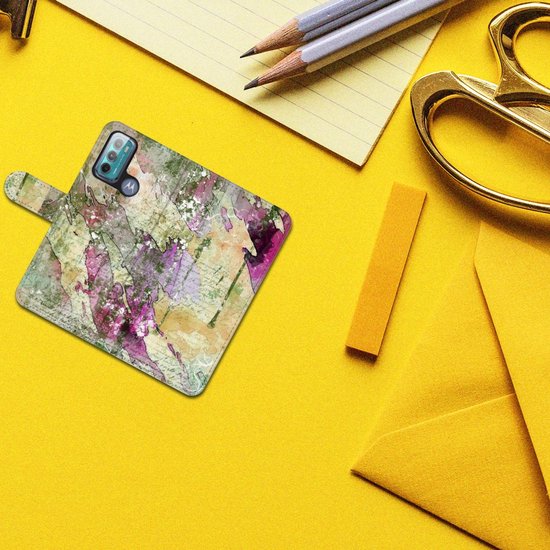 Coque Photo Motorola Moto G60 Coque Téléphone Lettre Peinture