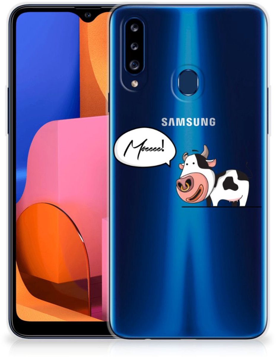 Samsung Galaxy A20s Telefoonhoesje met Naam Cheeky Cow