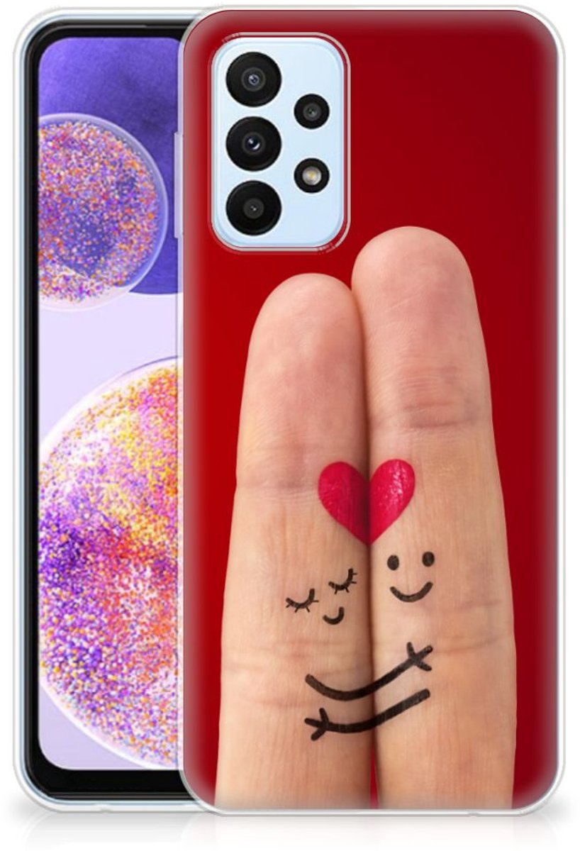 Samsung Galaxy A23 Silicone Back Cover Liefde - Origineel Romantisch Cadeau