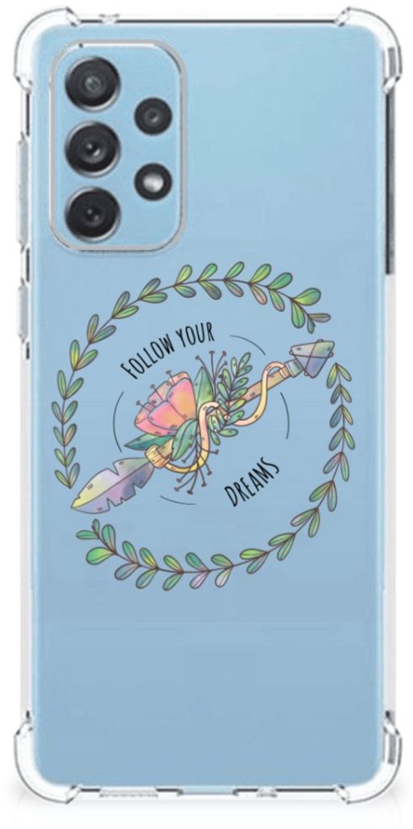 Samsung Galaxy A73 Stevig Bumper Hoesje Boho Dreams