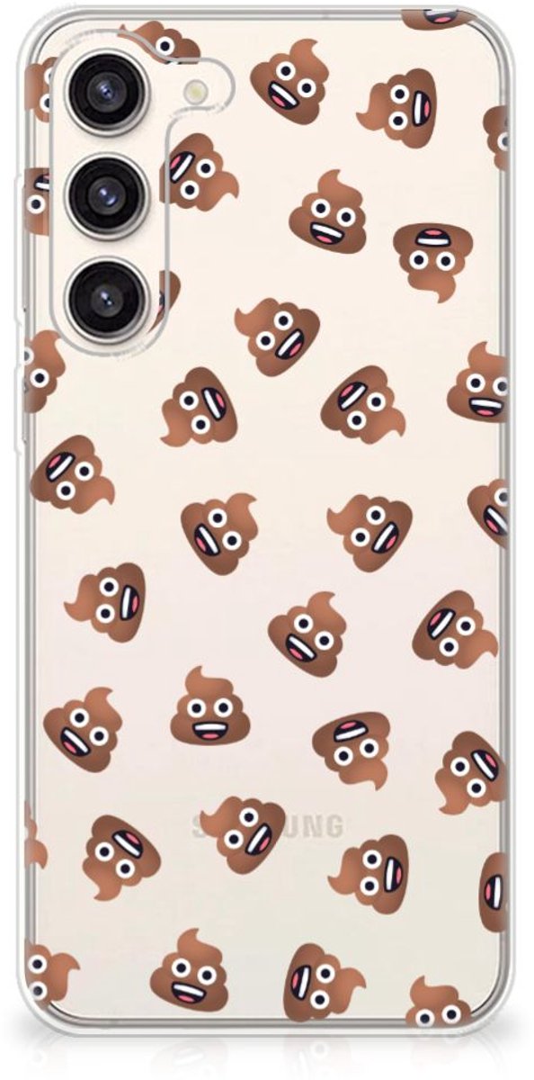 TPU bumper voor Samsung Galaxy S23 Plus Poep Emojis