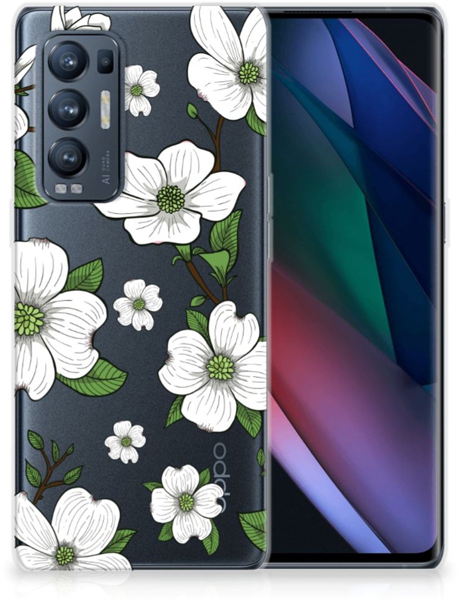 OPPO Find X3 Neo TPU Case Dogwood Flowers