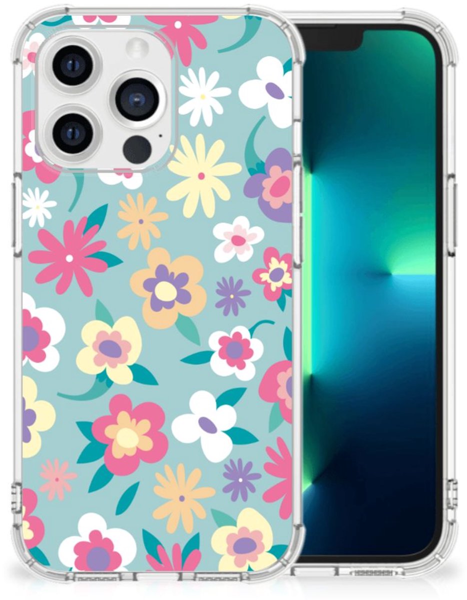 Back Cover voor Apple iPhone 13 Pro Case Flower Power